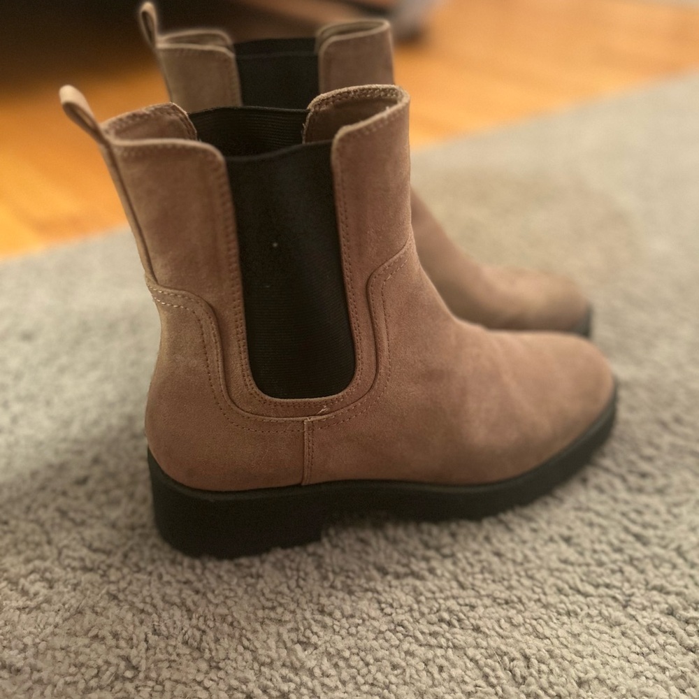 Tan Suede Ankle Boots